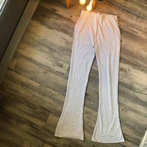 skylar + madison striped bell bottom pants